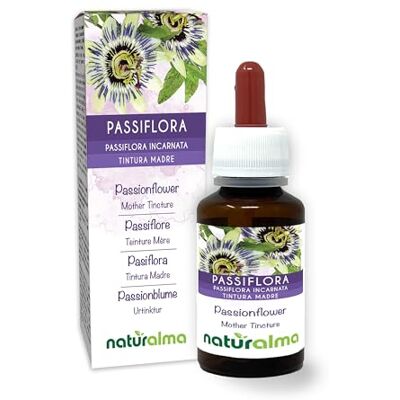 Naturalma Passiflore (Passiflora incarnata) herbe avec fleurs Teinture Mère sans alcool Extrait liquide gouttes 60 ml Complément alimentaire Végétalien ou végan Naturalma Passiflore (Passiflora incarnata) herbe avec fleurs Teinture Mère sans alcool Extrait liquide gouttes 60 ml Complément alimentaire Végétalien ou végan