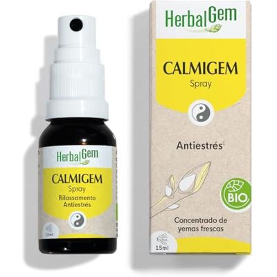 Herbalgem Calmigem Bio Aide à lutter contre le stress Complexe de Yémothérapie Spray 15 ml Herbalgem Calmigem Bio Aide à lutter contre le stress Complexe de Yémothérapie Spray 15 ml