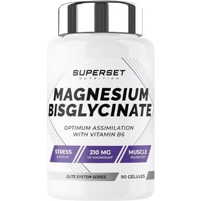 SUPERSET NUTRITION Magnesium Bisglycinate (90 Caps) Magnésium La Dernière Génération De Magnésium Purement Sans Additif. SUPERSET NUTRITION Magnesium Bisglycinate (90 Caps) Magnésium La Dernière Génération De Magnésium Purement Sans Additif.