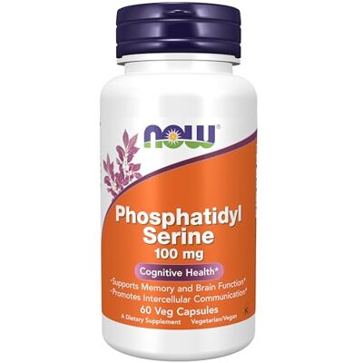 NOW 100 mg Phosphatidyl Sérine 60 Gélules NOW 100 mg Phosphatidyl Sérine 60 Gélules