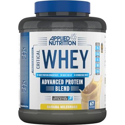 Applied Nutrition Critical Whey Banana Protéine de Lactosérum pour la Masse Musculaire (2kg) (Banane) Applied Nutrition Critical Whey Banana Protéine de Lactosérum pour la Masse Musculaire (2kg) (Banane)