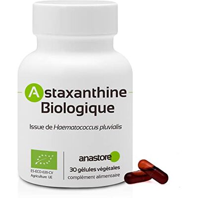 Anastore Astaxanthine biologique * 30 gélules végétales / 8 mg * Antioxydant naturel * Énergie + Santé oculaire + Soins de la peau * Anastore Astaxanthine biologique * 30 gélules végétales / 8 mg * Antioxydant naturel * Énergie + Santé oculaire + Soins de la peau *