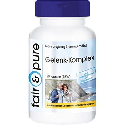 Pure ® Complexe articulaire avec glucosamine chondroïtine méthylsulfonylméthane acide hyaluronique et astaxanthine 120 gélules articulaires Pure ® Complexe articulaire avec glucosamine chondroïtine méthylsulfonylméthane acide hyaluronique et astaxanthine 120 gélules articulaires