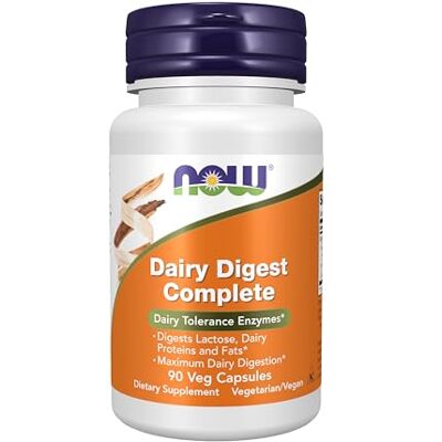 NOW Dairy Digest Complete 90 Vcaps NOW Dairy Digest Complete 90 Vcaps