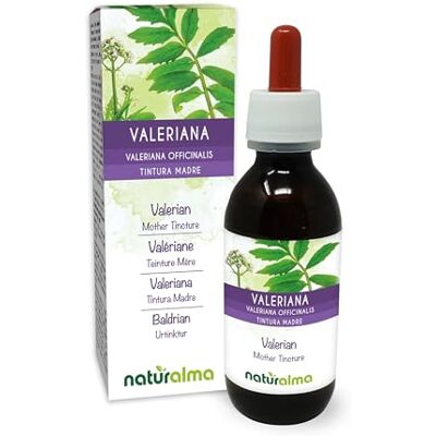 Naturalma Valériane (Valeriana officinalis) racines Teinture Mère sans alcool Extrait liquide gouttes 120 ml Complément alimentaire Végétalien ou végan Naturalma Valériane (Valeriana officinalis) racines Teinture Mère sans alcool Extrait liquide gouttes 120 ml Complément alimentaire Végétalien ou végan