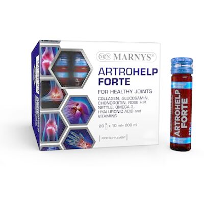 Marnys Artrohelp Forte Collagène, Glucosamine, Chondroïtine, Acide Hyaluronique et Vitamines Flexibilité des os et Articulations 20 flacons à boire Marnys Artrohelp Forte Collagène, Glucosamine, Chondroïtine, Acide Hyaluronique et Vitamines Flexibilité des os et Articulations 20 flacons à boire