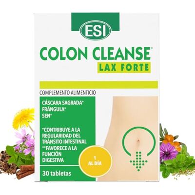 ESI Colon Cleanse Lax Forte Laxatif naturel avec coquille sacrée, séné et mauve Soulagement de la constipation, régulateur intestinal et digestion saine (1) ESI Colon Cleanse Lax Forte Laxatif naturel avec coquille sacrée, séné et mauve Soulagement de la constipation, régulateur intestinal et digestion saine (1)