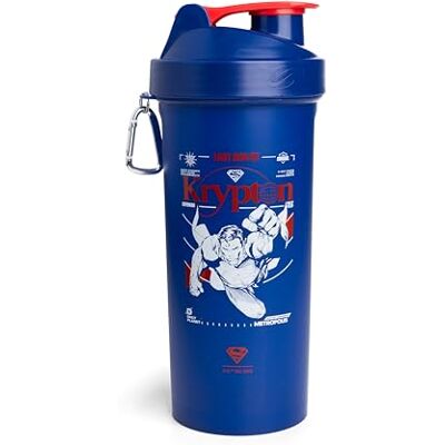 Smartshake Bouteille shaker protéinée pour mélanges protéinés – 935,5 g Gobelet shaker pour boissons protéinées Shaker sans BPA Superman Smartshake Bouteille shaker protéinée pour mélanges protéinés – 935,5 g Gobelet shaker pour boissons protéinées Shaker sans BPA Superman