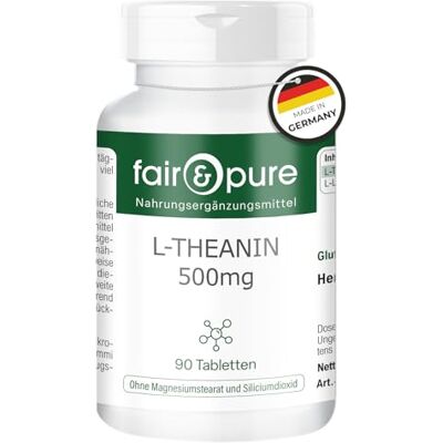 Pure ® L-Théanine 500mg vegan 90 comprimés Pure ® L-Théanine 500mg vegan 90 comprimés
