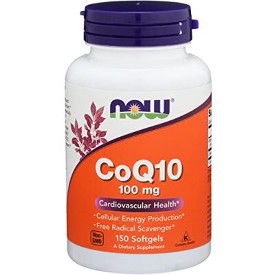 NOW Foods Coq10 Capsules, 100 mg, standard, 150-Count NOW Foods Coq10 Capsules, 100 mg, standard, 150-Count
