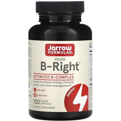 Jarrow Formulas , B-Right, 100 Capsules Végétales Jarrow Formulas , B-Right, 100 Capsules Végétales