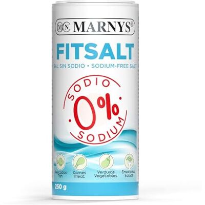 Marnys Sel sans sodium Fitsalt Sel 0% sodium, idéal pour les régimes faibles en sodium, aide votre cœur Pot 250g Marnys Sel sans sodium Fitsalt Sel 0% sodium, idéal pour les régimes faibles en sodium, aide votre cœur Pot 250g