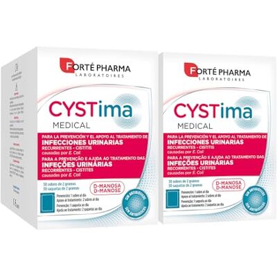 Forte Pharma CYSTima Medical avec D-Mannose 60 sachets, soutien système urinaire en cystite Forte Pharma CYSTima Medical avec D-Mannose 60 sachets, soutien système urinaire en cystite