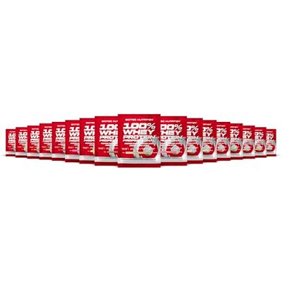 Scitec Nutrition 100% Whey Protein Professional Complexe de whey Concentré et isolat de lactosérum avec enzymes digestives protéines pour les muscles 17 x 30 g, Variety Pack Scitec Nutrition 100% Whey Protein Professional Complexe de whey Concentré et isolat de lactosérum avec enzymes digestives protéines pour les muscles 17 x 30 g, Variety Pack