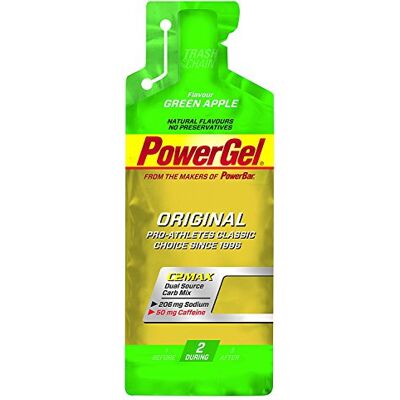 Powerbar 24 Gels Énergétiques Powergel Original Goût Green Apple Caféine Powerbar 24 Gels Énergétiques Powergel Original Goût Green Apple Caféine