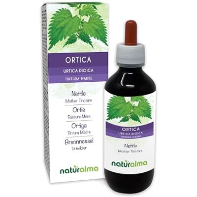 Naturalma Ortie (Urtica dioica) feuilles et racines Teinture Mère sans alcool Extrait liquide gouttes 200 ml Complément alimentaire Végétalien ou végan Naturalma Ortie (Urtica dioica) feuilles et racines Teinture Mère sans alcool Extrait liquide gouttes 200 ml Complément alimentaire Végétalien ou végan