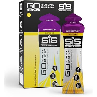 Science in Sport GO Isotonic Energy Gel 6 x 60 ml, cassis, végétalien Gel de glucides isotoniques, 22 g d'énergie par sachet, pas d'eau nécessaire, énergie pour les déplacements Science in Sport GO Isotonic Energy Gel 6 x 60 ml, cassis, végétalien Gel de glucides isotoniques, 22 g d'énergie par sachet, pas d'eau nécessaire, énergie pour les déplacements