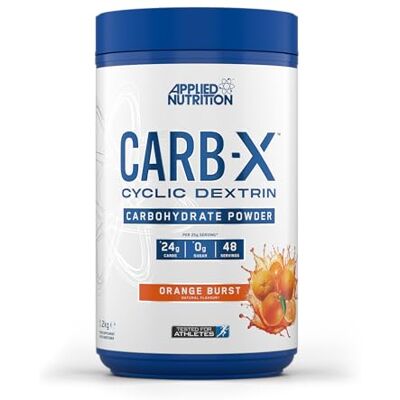 Applied Nutrition Carb X Branched Cyclic Dextrine Glucides, Poudre de glucides intra- et post-entraînement – 48 portions (1,2 kg, orange Burst) Applied Nutrition Carb X Branched Cyclic Dextrine Glucides, Poudre de glucides intra- et post-entraînement – 48 portions (1,2 kg, orange Burst)
