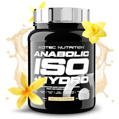 Scitec Nutrition Anabolic Iso + Hydro, Protéine de lactosérum avec créatine, HMB, maca et acides aminés ajoutés, 920 g, Vanille Scitec Nutrition Anabolic Iso + Hydro, Protéine de lactosérum avec créatine, HMB, maca et acides aminés ajoutés, 920 g, Vanille