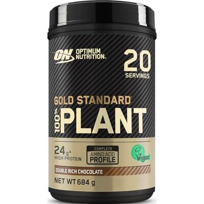 Optimum Nutrition Gold Standard 100% Protéine Végétale, Goût Double Chocolat Riche, 684g, 20 Doses Optimum Nutrition Gold Standard 100% Protéine Végétale, Goût Double Chocolat Riche, 684g, 20 Doses