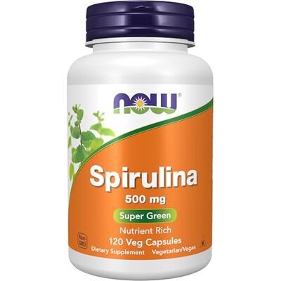 NOW Spirulina Natural, 500mg 120 vcaps NOW Spirulina Natural, 500mg 120 vcaps