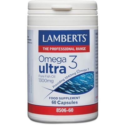 Lamberts Omega 3 Ultra Aceite De Pescado Puro 1300 Mg 60 Cápsulas Lamberts Omega 3 Ultra Aceite De Pescado Puro 1300 Mg 60 Cápsulas