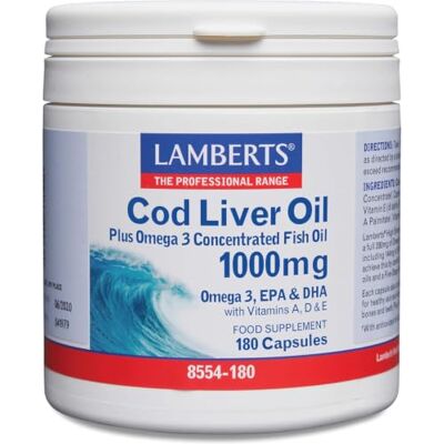 Lamberts Foie de morue 1000MG L Lamberts Foie de morue 1000MG L