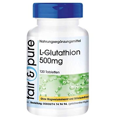 Pure ® L-glutathion 500mg réduit végan 120 comprimés Pure ® L-glutathion 500mg réduit végan 120 comprimés