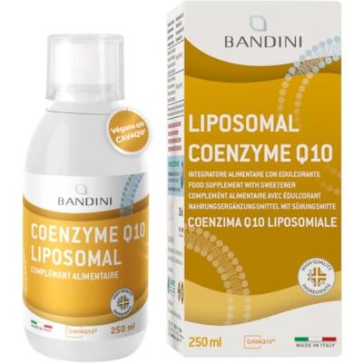 BANDINI ® Coenzyme Liposomale Q10 200mg Extra Fort Vegan, Antioxydant CAVAQ10® 100% Ubiquinone forte & pure Coq10 fermenté, haute biodisponibilité, testé en laboratoire, qualité premium BANDINI ® Coenzyme Liposomale Q10 200mg Extra Fort Vegan, Antioxydant CAVAQ10® 100% Ubiquinone forte & pure Coq10 fermenté, haute biodisponibilité, testé en laboratoire, qualité premium