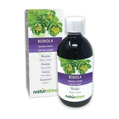 Naturalma Rhodiole ou Orpin rose (Rhodiola rosea ou Sedum roseum) racines Teinture Mère sans alcool Extrait liquide gouttes 500 ml Complément alimentaire Végétalien ou végan Naturalma Rhodiole ou Orpin rose (Rhodiola rosea ou Sedum roseum) racines Teinture Mère sans alcool Extrait liquide gouttes 500 ml Complément alimentaire Végétalien ou végan
