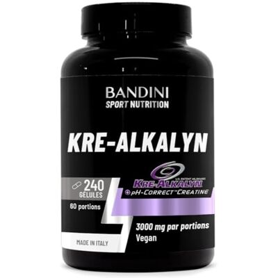BANDINI ® Kre-Alkalyn® 240 capsules Créatine alcaline tamponnée Booster Spécial Exercices intenses, Entraînement, Muslces, Sport et Gym Gélules Végétalien Monohydrate de creatine tamponnée BANDINI ® Kre-Alkalyn® 240 capsules Créatine alcaline tamponnée Booster Spécial Exercices intenses, Entraînement, Muslces, Sport et Gym Gélules Végétalien Monohydrate de creatine tamponnée