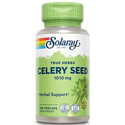 SOLARAY Celery Seed 505 Mg, 100 Vegcaps (5237832) SOLARAY Celery Seed 505 Mg, 100 Vegcaps (5237832)