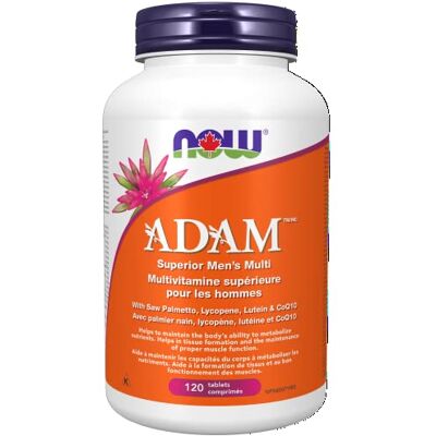 NOW Foods ADAM Superior Men's Multi 2/day (iron free) 120 Tablet NOW Foods ADAM Superior Men's Multi 2/day (iron free) 120 Tablet
