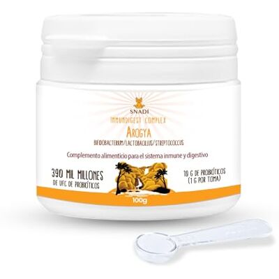 Snadi Probiotiques et Prébiotiques Solubles Avancés 100 gr 390 Milliards UFC COMPLEXE AROGYA INMUNDIGEST Fibre Prébiotique 90g Santé Digestive et Immunitaire Convient à Tous les Âges Snadi Probiotiques et Prébiotiques Solubles Avancés 100 gr 390 Milliards UFC COMPLEXE AROGYA INMUNDIGEST Fibre Prébiotique 90g Santé Digestive et Immunitaire Convient à Tous les Âges