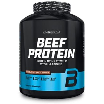 BioTechUSA Protéines de bœuf 87% Formule hydrolysée aux protéines peptides Sans lactose et sans gluten Faible en gras Sans sucre Adaptée au régime paléo 1,816 kg Fraise BioTechUSA Protéines de bœuf 87% Formule hydrolysée aux protéines peptides Sans lactose et sans gluten Faible en gras Sans sucre Adaptée au régime paléo 1,816 kg Fraise