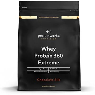THE PROTEIN WORKS Protéine Whey 360 Extreme Chocolat Onctueux Riche en Protéines Glutamine, Vitamines & Minéraux Protein Works 600g THE PROTEIN WORKS Protéine Whey 360 Extreme Chocolat Onctueux Riche en Protéines Glutamine, Vitamines & Minéraux Protein Works 600g