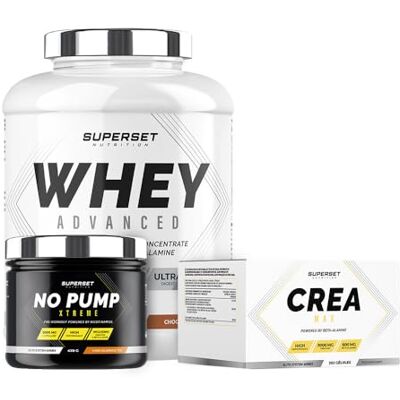 SUPERSET NUTRITION Programme Prise De Muscle Sec Confirmé 100% Whey Proteine Advanced 2kg Choco Nut No Pump Xtreme Créa Max SUPERSET NUTRITION Programme Prise De Muscle Sec Confirmé 100% Whey Proteine Advanced 2kg Choco Nut No Pump Xtreme Créa Max