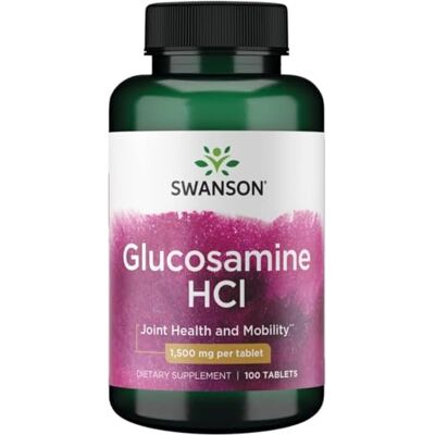 Swanson Glucosamine HCl, 1500 mg 100 comprimés Swanson Glucosamine HCl, 1500 mg 100 comprimés