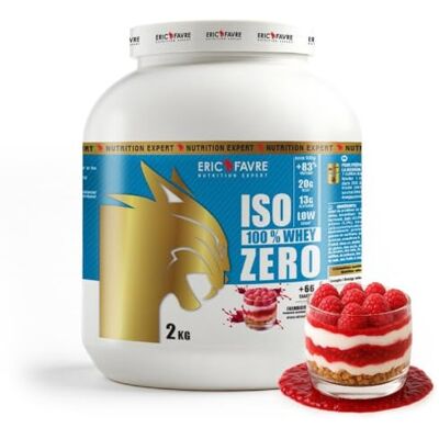 ERIC FAVRE ISO WHEY ZERO 100% Pure Protéine Pure Whey Protéine Isolate Savoureuse Pour Prise de Masse Musculaire Assimilable Rapidement 2 kg Laboratoire Français (Framboisier) ERIC FAVRE ISO WHEY ZERO 100% Pure Protéine Pure Whey Protéine Isolate Savoureuse Pour Prise de Masse Musculaire Assimilable Rapidement 2 kg Laboratoire Français (Framboisier)