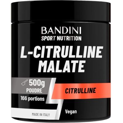 BANDINI ® L-Citrulline Malate poudre 2:1 500g (3g jour) Solubilité optimale, vegan, pur, haute dose, sans additifs ni OGM Citrulline Malat powder pour les athlètes Booster musculation et fitness BANDINI ® L-Citrulline Malate poudre 2:1 500g (3g jour) Solubilité optimale, vegan, pur, haute dose, sans additifs ni OGM Citrulline Malat powder pour les athlètes Booster musculation et fitness