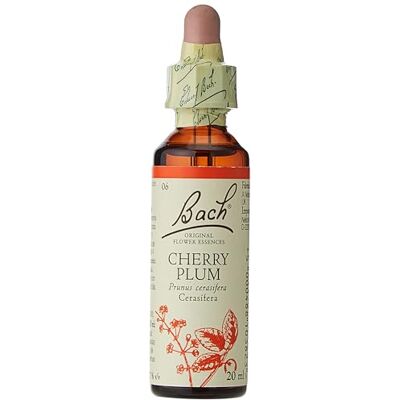 Bach Fleur de Cherry Plum, complément alimentaire, avec extrait de fleurs de prunier sauvage, raisin d'Alc 27% Vol, aide à gérer les émotions lorsque vous voulez garder le contrôle 20 ml Bach Fleur de Cherry Plum, complément alimentaire, avec extrait de fleurs de prunier sauvage, raisin d'Alc 27% Vol, aide à gérer les émotions lorsque vous voulez garder le contrôle 20 ml