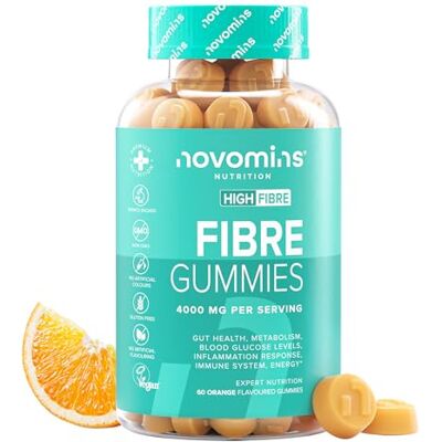 Novomins Complément de Fibres Vit. D, B-12 & Chrome Santé intestinale Vegan 60 Complément de fibres avec vitamine D, B12, chrome Soutien du système digestif Vegan 60 Gummies Novomins Complément de Fibres Vit. D, B-12 & Chrome Santé intestinale Vegan 60 Complément de fibres avec vitamine D, B12, chrome Soutien du système digestif Vegan 60 Gummies