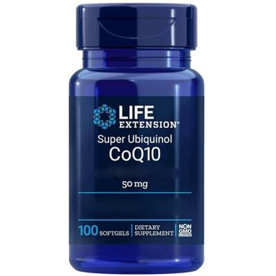 Life Extension , Super Ubiquinol, Enhanced Mitochondrial Support, 50 mg, Kaneka-Ubiquinol, 100 capsules molles, testé en laboratoire, sans gluten, sans soja, sans OGM Life Extension , Super Ubiquinol, Enhanced Mitochondrial Support, 50 mg, Kaneka-Ubiquinol, 100 capsules molles, testé en laboratoire, sans gluten, sans soja, sans OGM