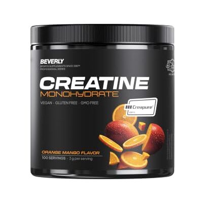 Beverly Créatine Monohydrate Creapure® 300 g (100 doses) Micronisée, haute pureté allemande, sans additifs, végétalien Augmente la performance et la force dans les entraînements intensifs (orange Beverly Créatine Monohydrate Creapure® 300 g (100 doses) Micronisée, haute pureté allemande, sans additifs, végétalien Augmente la performance et la force dans les entraînements intensifs (orange