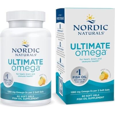 Nordic Naturals Ultime Omega, citron, 1000 mg, Gels 60 Soft Nordic Naturals Ultime Omega, citron, 1000 mg, Gels 60 Soft