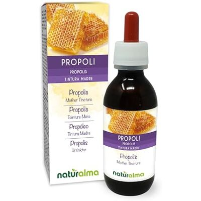 Naturalma Propolis (Propolis) résine Teinture Mère sans alcool Extrait liquide gouttes 120 ml Complément alimentaire Naturalma Propolis (Propolis) résine Teinture Mère sans alcool Extrait liquide gouttes 120 ml Complément alimentaire