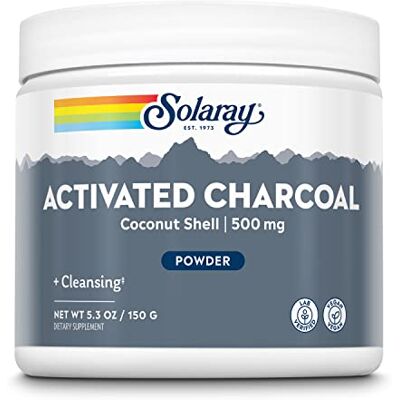 SOLARAY Activated Coconut Charcoal Powder Charbon actif Poudre 150 g SOLARAY Activated Coconut Charcoal Powder Charbon actif Poudre 150 g