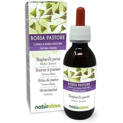 Naturalma Bourse-à-pasteur (Capsella bursa-pastoris) herbe Teinture Mère sans alcool Extrait liquide gouttes 120 ml Complément alimentaire Végétalien ou végan Naturalma Bourse-à-pasteur (Capsella bursa-pastoris) herbe Teinture Mère sans alcool Extrait liquide gouttes 120 ml Complément alimentaire Végétalien ou végan