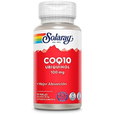 SOLARAY Ubiquinol CoQ-10 100 mg Coenzyma Q10 30 Perles SOLARAY Ubiquinol CoQ-10 100 mg Coenzyma Q10 30 Perles