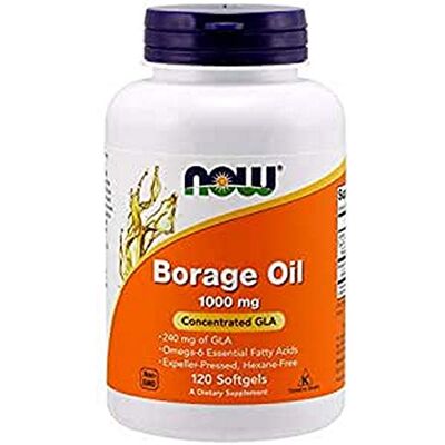 NOW Huile de Bourrache 240mg, 120 Gels NOW Huile de Bourrache 240mg, 120 Gels